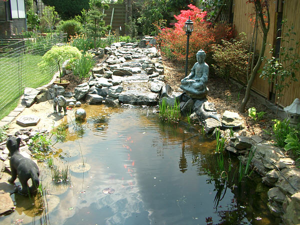 Haralds Garten Bach und Quelle